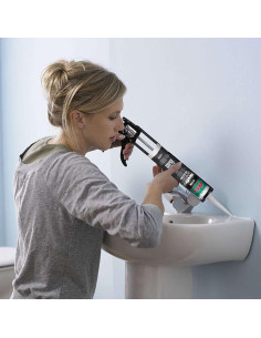 Sellador de Silicona Akfix 918N Blanco 2x310 ml para Cocina y Baño 2