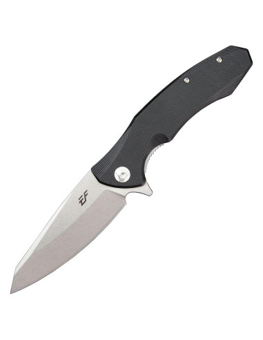 Cuchillo de bolsillo Eafengrow D2 con mango G10 21.6 cm negro