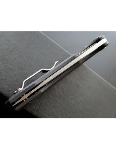 Cuchillo de bolsillo Eafengrow D2 con mango G10 21.6 cm negro