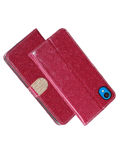 Funda Cartera Plegable Shitomua para Alcatel 1 Rojo