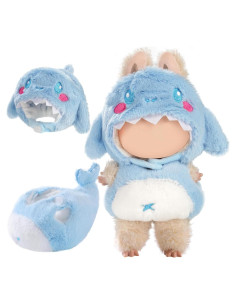Conjunto de Ropa para Muñeca Woplagyreat Ballena Azul 17cm