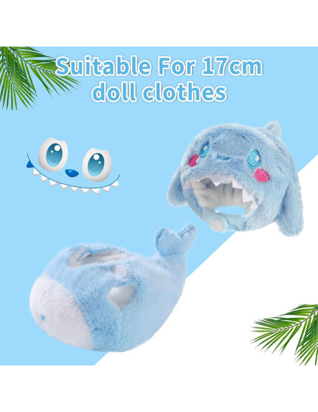 Conjunto de Ropa para Muñeca Woplagyreat Ballena Azul 17cm