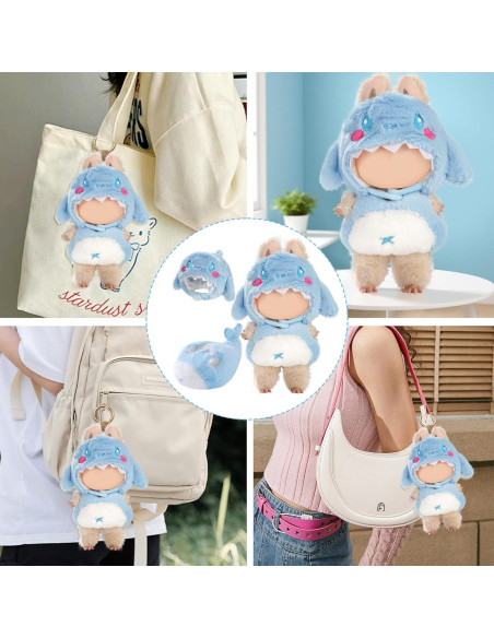 Conjunto de Ropa para Muñeca Woplagyreat Ballena Azul 17cm