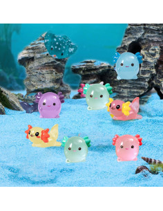 60 Mini Figuras Axolotl Brillantes en la Oscuridad - YHCHLHFF 2