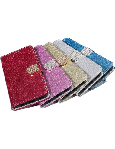 Funda Cartera Plegable Shitomua para Alcatel 1 Rojo