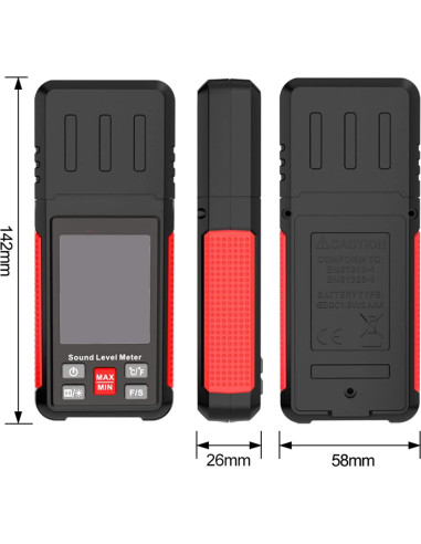 Medidor de Nivel de Sonido Intendvision HT602A 30-130 dBA