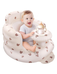 Asiento Inflable para Bebés Arscniek Beige Cabeza de Oso