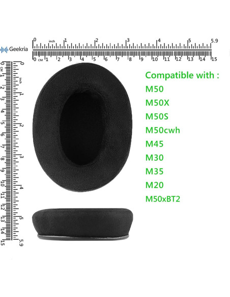 Almohadillas de Reemplazo Geekria para Auriculares Audio-Technica