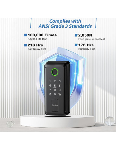 Cerradura Inteligente Evanshow con Teclado y WiFi - 6 en 1