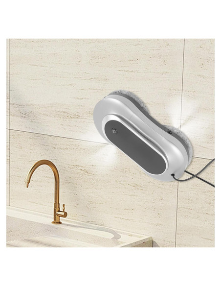 Robot Limpiador de Ventanas GUIAFUHYE Gris Plateado 80W Control Remoto Robot Limpiador de Ventanas GUIAFUHYE Gris Plateado 80W Control Remoto