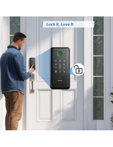 Cerradura Inteligente Evanshow con Teclado y WiFi - 6 en 1