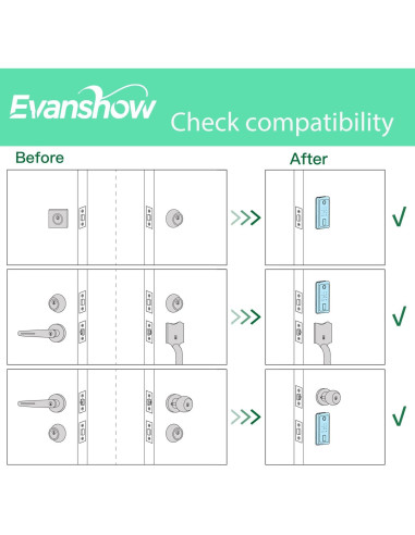 Cerradura Inteligente Evanshow con Teclado y WiFi - 6 en 1