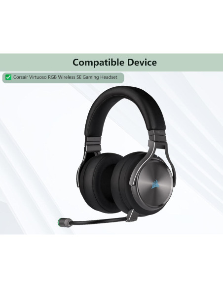 Almohadillas de Reemplazo Corsair Virtuoso RGB Wireless SE - Marrón