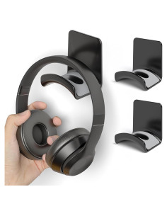 Soporte de Auriculares de Pared Liboer ZY88 - 2 Pcs Adhesivo