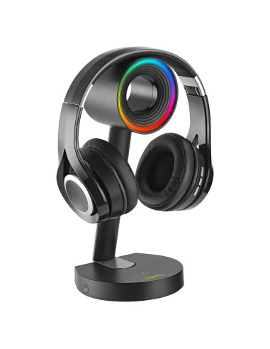 Soporte para Auriculares RGB MinQ con Carga Inalámbrica Qi