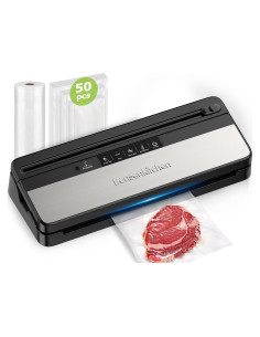 Máquina Selladora al Vacío Bonsenkitchen VS3016-V1, 135W, Negro