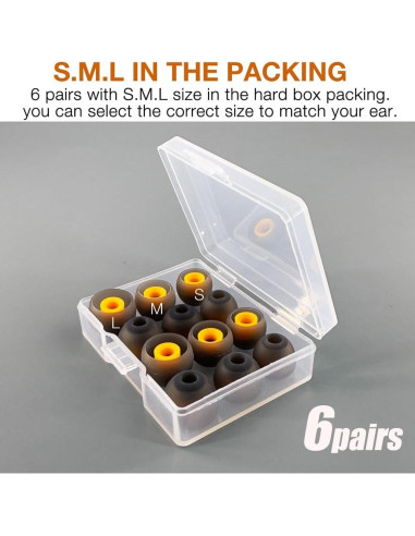 12 Puntas de Repuesto DEWALT para Auriculares Bluetooth ANC