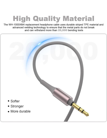 Cable de Audio Sqrmekoko 1.5m Macho a Macho 3.5mm para Sony Cable de Audio Sqrmekoko 1.5m Macho a Macho 3.5mm para Sony