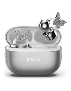 Auriculares Inalámbricos PAXA Clipbuds715 Plata 50H Bluetooth 5.4