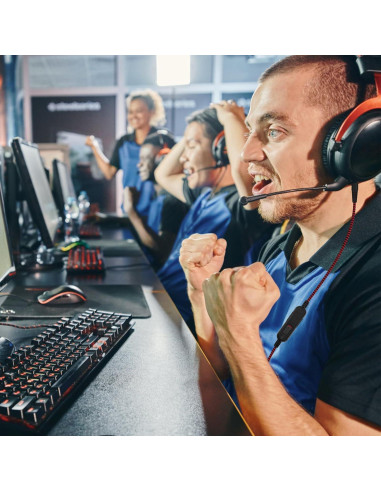 Cable de audio trenzado Hizsoaor 1.98m 3.5mm para HyperX y Logitech