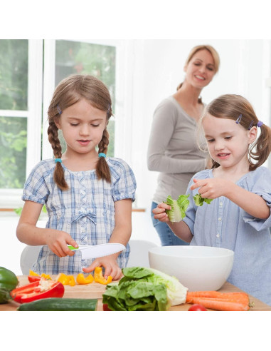 Conjunto de cuchillos de cocina para niños Leking 8 piezas