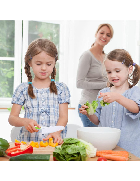 Conjunto de cuchillos de cocina para niños Leking 8 piezas