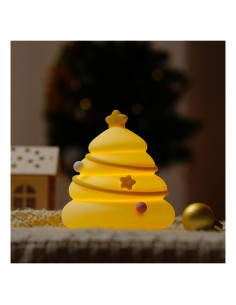 Luz Nocturna de Silicona Árbol de Navidad HAPPYBAG LED 11 cm