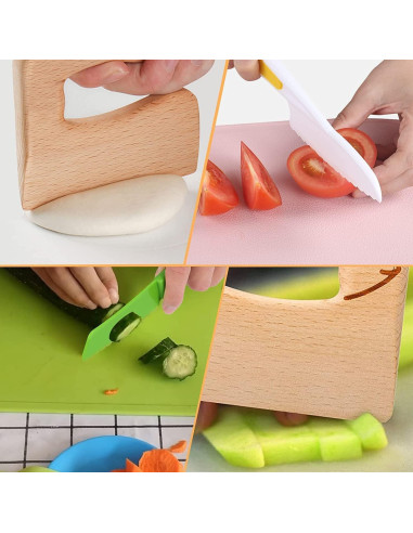Conjunto de cuchillos de cocina para niños Leking 8 piezas