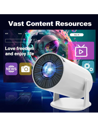 Proyector Mini Portátil Lermayal X8 Max 720P 4K WiFi Bluetooth