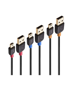 Paquete de 3 Cables USB a Mini USB 0.91 m Cable Matters