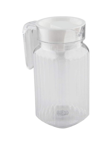 Jarra Acrílica Tbest 500ml con Tapa - Jarra Transparente para Bebidas