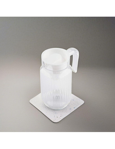 Jarra Acrílica Tbest 500ml con Tapa - Jarra Transparente para Bebidas