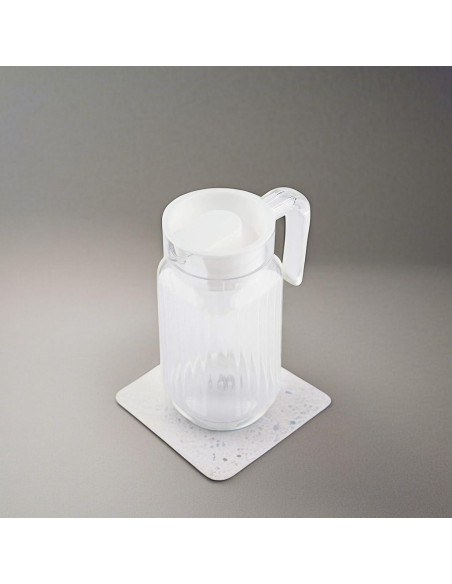 Jarra Acrílica Tbest 500ml con Tapa - Jarra Transparente para Bebidas