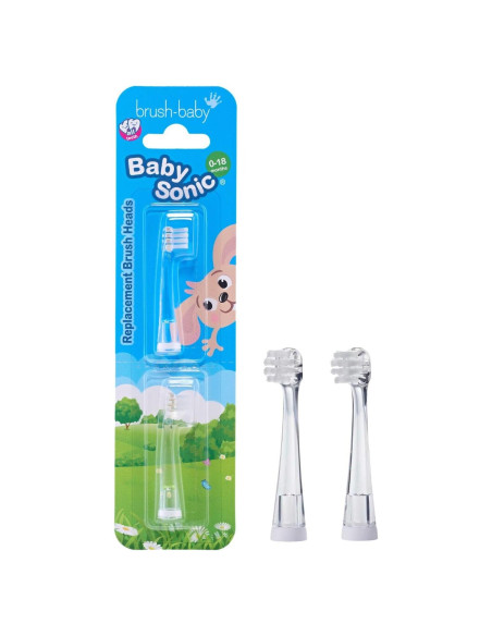 Cabezas de Repuesto BabySonic Brush-Baby 0-18 Meses (2 Unidades)