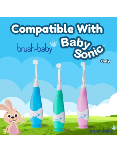 Cabezas de Repuesto BabySonic Brush-Baby 0-18 Meses (2 Unidades)