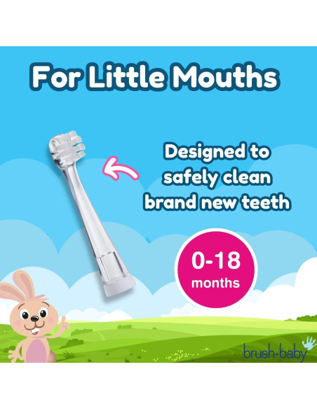 Cabezas de Repuesto BabySonic Brush-Baby 0-18 Meses (2 Unidades)