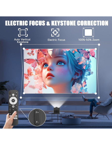 Proyector Inteligente Alwtniet HY450 4K 700 ANSI Android 13