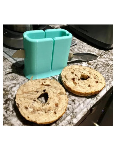 Cortador de Bagel Negro - Estante para Cortar Bagel 13.84x6.86 cm