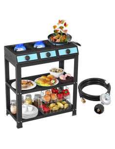 Estufa de Gas Portátil forimo JK-333-C 3 Quemadores 40000 BTU