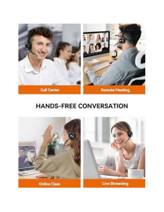 Auricular Inalámbrico TECKNET HS004 Bluetooth 5.2 con Micrófono 2