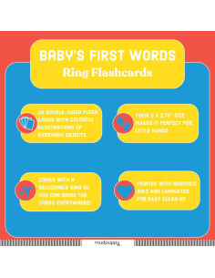 Tarjetas de Flash Mudpuppy - Mis Primeras Palabras 26 Piezas 2