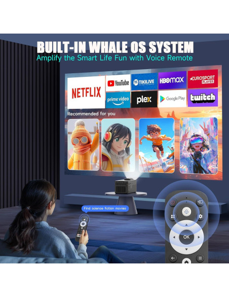 Proyector Inteligente Alwtniet HY450 4K 700 ANSI Android 13