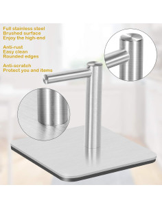 Soporte Magnético para Toallas de Papel GBESTWOOW Acero Inoxidable 2