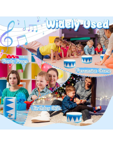 Juego de Tambores de Madera Xeehwb 20 cm para Niños