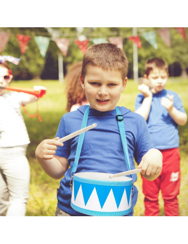 Juego de Tambores de Madera Xeehwb 20 cm para Niños