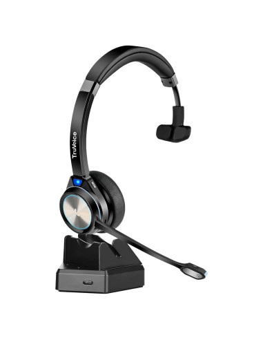 Auriculares Inalámbricos TruVoice BT55 con Micrófono y Cancelación de Ruido