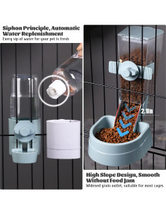 Dispensador de Agua y Comida Automático Kathson 2L para Conejos y Gatos 2