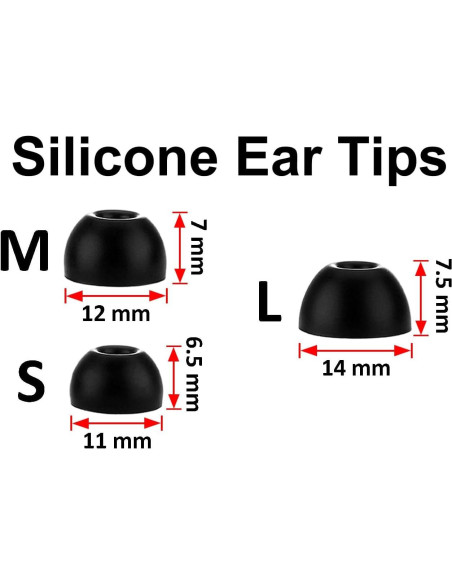 Puntas de Oído A-Focus para Beats Studio Buds y Fit Pro - 6 Pares