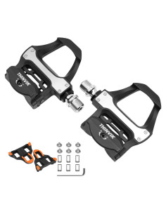 Pedales de Ciclismo Thinvik PD-CP-SPDSL-PC53 con Calas Shimano SPD SL