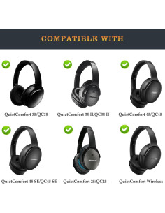 Tornillos de Bisagra Fadmew para Auriculares Bose QC35 II - 2 Piezas 2